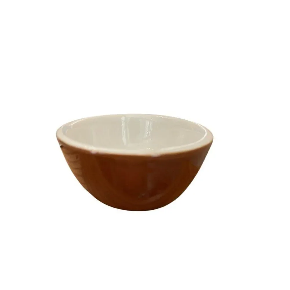 Brown Au gratin Oval Baking Dish Pottery Stoneware Oven Safe Vintage Hall 705